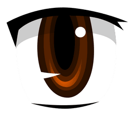 List Of Harem Anime And Manga - Brown Anime Eyes Png