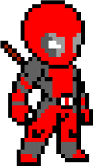 Pixel Art Gallery - Deadpool Pixel Art Png