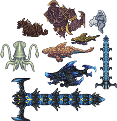 Calamity Mod For Terraria - Download Terraria Calamity Mod Old Sprites Png