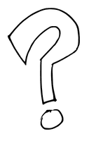 Coloring Question Mark Book Black White - Free PNG