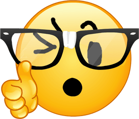 Download Discord Signal Smiley Thumb Emoji Free Hd Image - Nerd Emoji Png