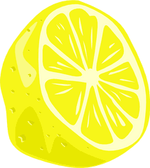 Cartoon Lemon Png 3 Image - Half Lemon Clip Art