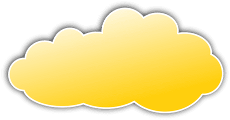 Yellow Cloud Clipart - Clip Art Bay Heart Png