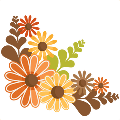 Png Fall Flowers Svg Cutting File - Fall Flowers Clip Art