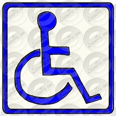 Handicap Picture For Classroom Therapy Use - Great Clip Art Png