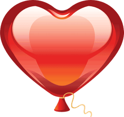 Vector Black And White Stock Png Files - Red Heart Balloons Transparent