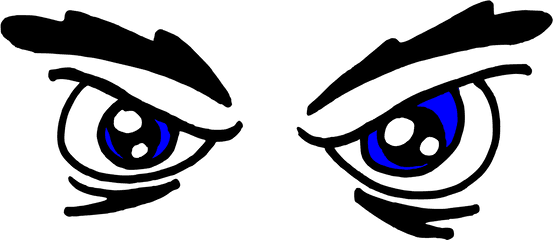 Scary Eyes Png Picture - Angry Eyes Clipart