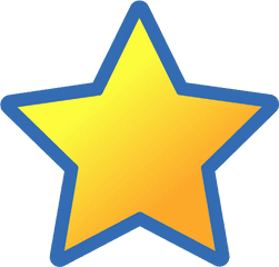 Clip Art - Yellow And Blue Star Png