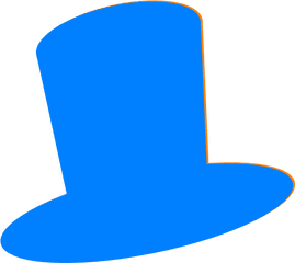 Top Hat Tophat Clipart Image 19055 - Blue Top Hat Clipart Png