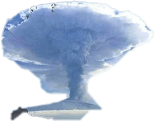 Mushroom Cloud Sticker By Patricia Matthews - Ocean Png