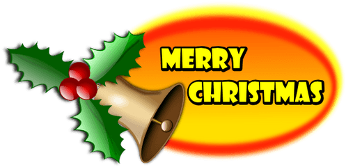 Merry Christmas Banner Clip Art - Merry Christmas Word Clip Art Png