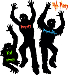 And When They Began To Sing Praise The Lord - Zombie Clipart Black And White Png