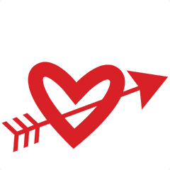 Heart With Arrow Clipart - Heart With Arrow Svg Png