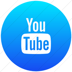 Iconsetc Flat Circle White - Circle Youtube Icon Blue Png