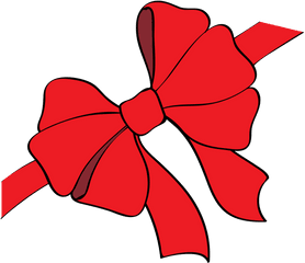 Red Christmas Bow Clipart - Christmas Bow Clipart Png