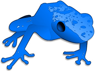 Poison Dart Frog Png Transparent - Blue Frog Clip Art