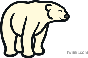 Polar Bear Map Icon Arctic Animal - Animal Figure Png