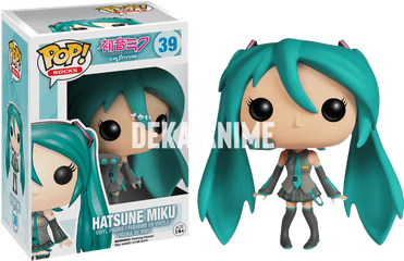 Figures Vocaloid - Hatsune Miku Pop Vinyl Figure Dekai Hatsune Miku Pop Png