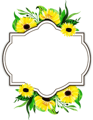 Free Png Floral Frame - Konfest Weedding Photo Frame Png