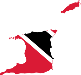 Flag - Trinidad Flag Map Png