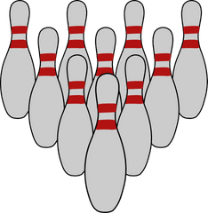 Bowling Pins Clipart Pin Ten - Bowling Pin Clip Art Png