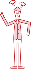 Illustration Of Angry Person Man In Suit Free - Standing Png