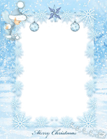 Aqua Border Frame File - Free PNG