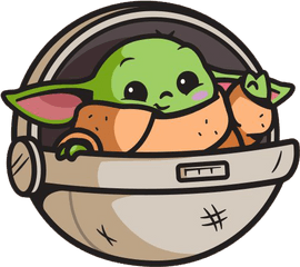 Cute Baby Yoda Png Transparent Image - Baby Yoda Drawing Cute