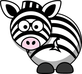 Download Zebra Cartoon Png - Cartoon Zebra Clipart