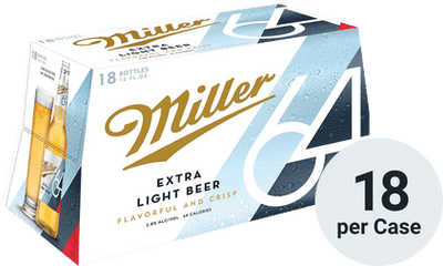 Miller 64 - Miller 64 Extra Light Beer Png