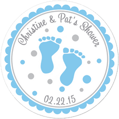 Baby Feet Personalized Shower Sticker - Hold Everything In Your Hands Lightly Otherwise Png