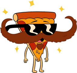 Uncle Grandpa Clipart 4 By Eric - Pizza With A Mustache Png
