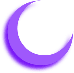 Purple Moon - Purple Crescent Moon Png Clipart Full Size Purple Crescent Moon Png