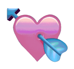 Pierced Heart Emoji Animated Sticker Gif Gfycat - Iphone Heart Emoji Png