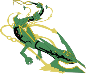 Easy Mega Rayquaza Drawing - Rayquaza Drawing Png