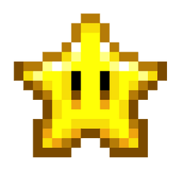 Super Mario Star Pixel - Mario Star Pixel Art Png