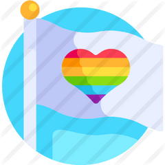 Rainbow Flag - Free Flags Icons Vertical Png