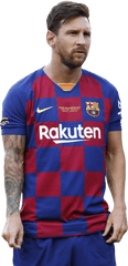 Lionel Messi Football Render - Barcelona Leonel Messi Png