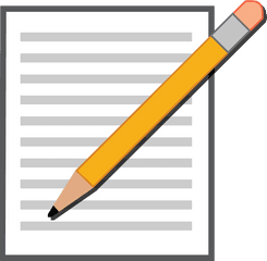 Paper Pencil Writing - Pencil Png