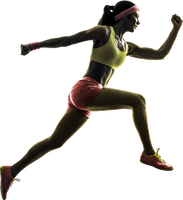 Running Athlete Female Free Download PNG HQ