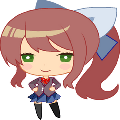 Doki Literature Club Monika - Cute Monika Doki Doki Literature Club Png