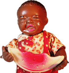 Download Hd Crying Doll Infant Child - Black And Japanese Baby Png