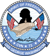 Navy Carrier Ship Cvn 73 Uss George Washington Sticker - Uss George Washington Png