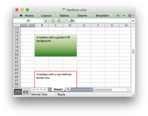 Insert Textboxes Into A Worksheet - Diagonal Cell Data In Excel Png