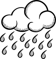 Download Hd Rain Cloud Clipart Image A Raincloud And - Snow Cloud Clipart Black And White Png