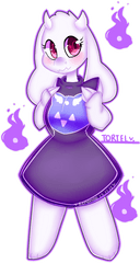 Fem Azzy So Now Im Going To Move Onto - Anime Fanart Toriel Undertale Png