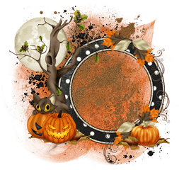 Free To Download Halloween Cluster Frame Element In Either - Halloween Borders And Frames Png