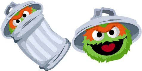 Sesame Street Oscar The Grouch Cursor - Cartoon Png