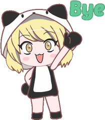 Blonde Big Eyes Sticker - Blonde Big Eyes Anime Discover Anime Gif Transparent Thank You Png