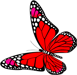 Beautiful Png Image Transparent Red - Clipart Pink And Purple Butterfly